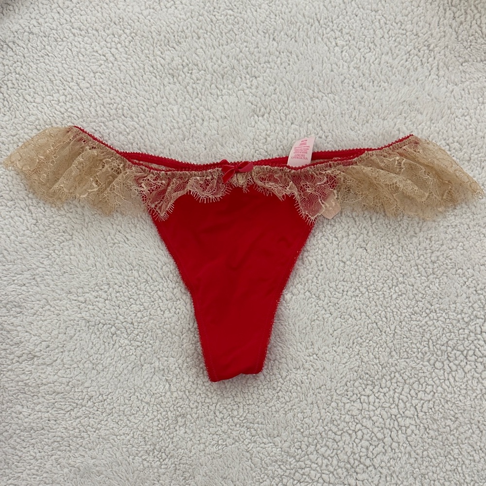 2012 Victoria’s Secret Satin Thong Panty with Ruffle